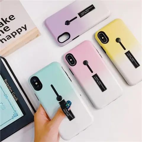 Compatible WithHide Ring Stand Case ForX 8 Plus Candy