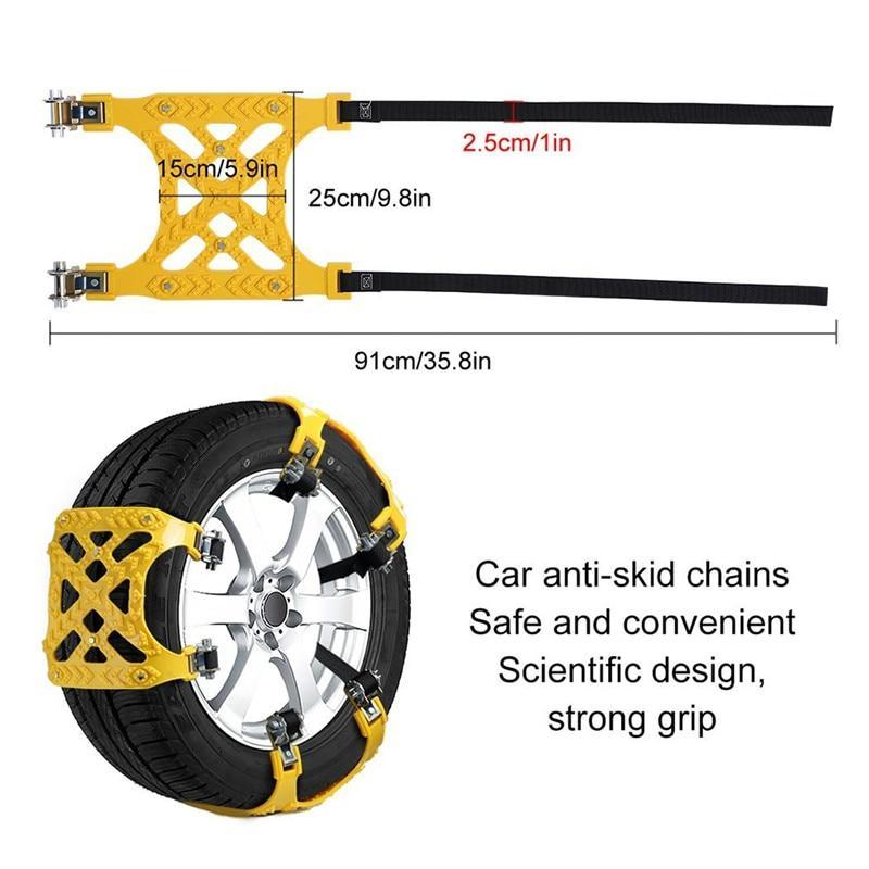 3pcs Snow Tire Chains - Image 5