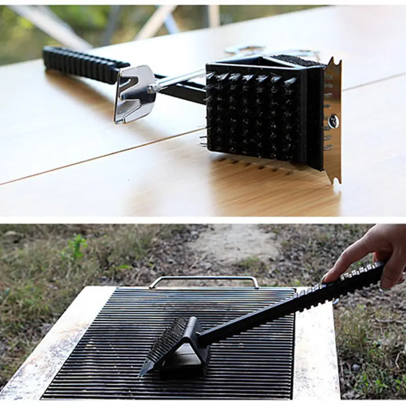 All In One Grill Scraper And Steel