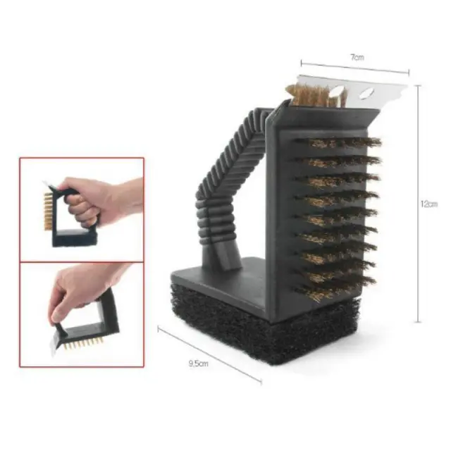 All In One Grill Scraper And Steel Brush Tool - Shop at LoveMi