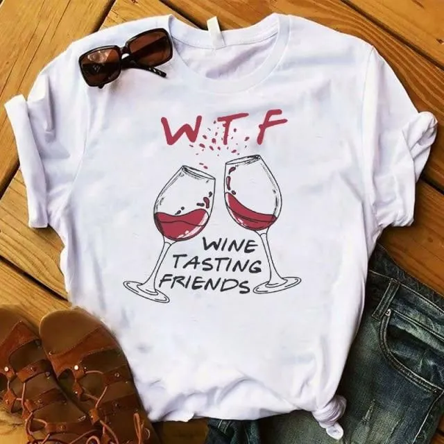 Wine Glass Women's T shirt White - Shop at LoveMi