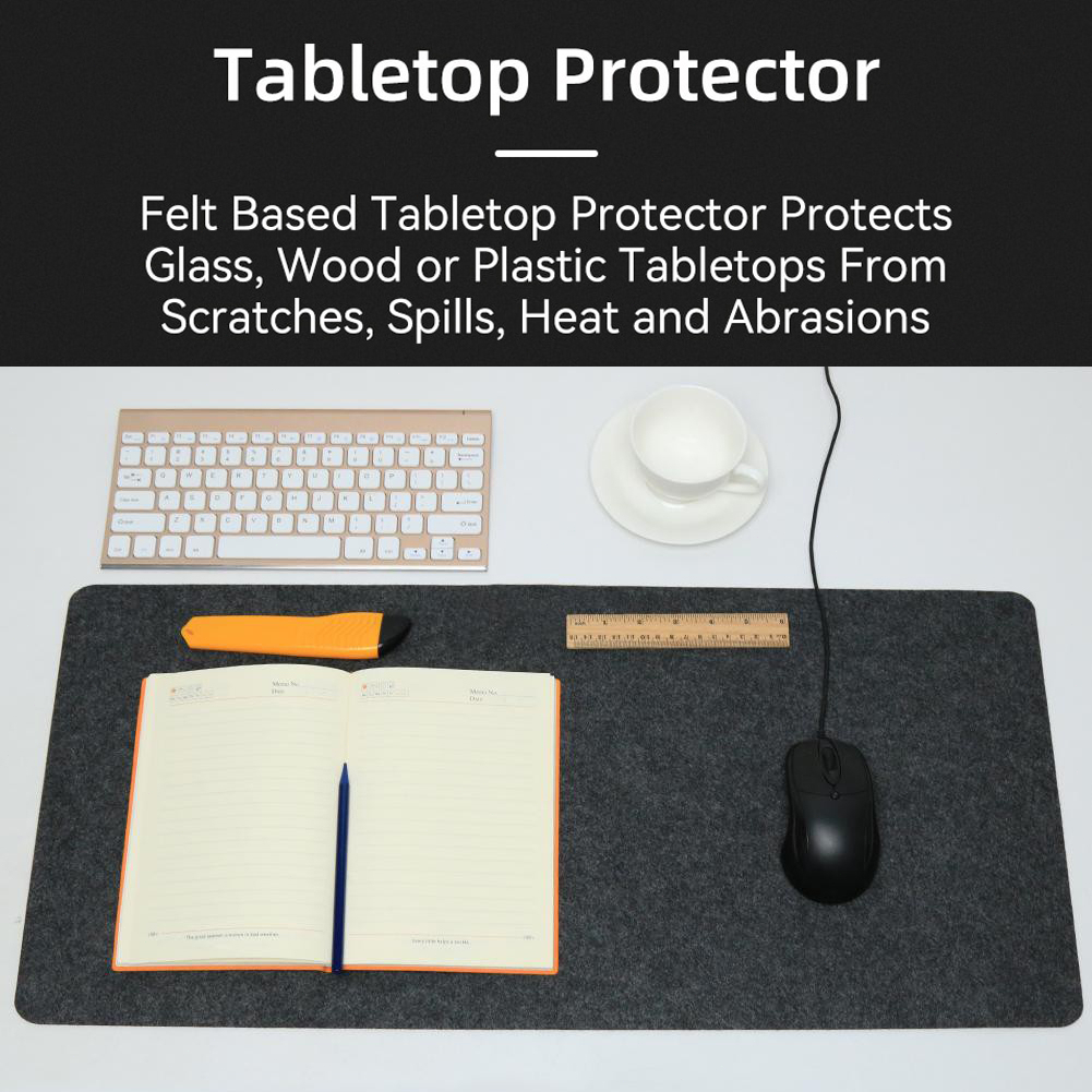Minimalistic Non-Slip Protector Felt Desk Pad Extended Mouse Keyboard Laptop Gaming PC Accessories C — foto 9