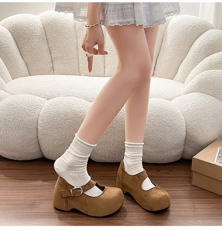 2026 Women's French Mary Jane Shoes, Chunky