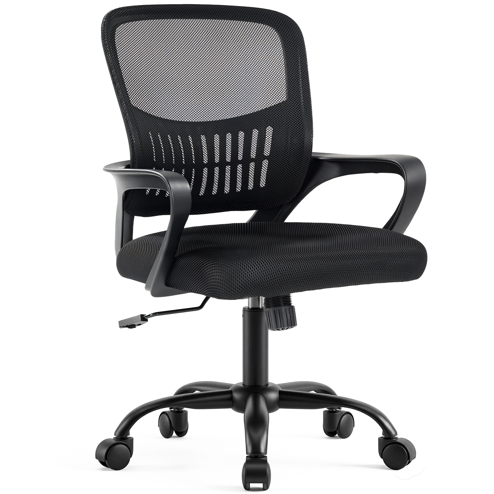 The Adjustable Rotating Back-style Computer Desk And Chair Not Only Offers Comfortable Lumbar Support But Also Comes With Comfortable Armrests.