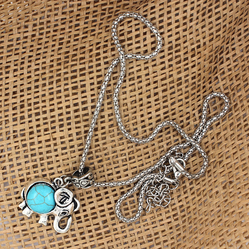 Lace Cutout Sweater Chain Long Necklace