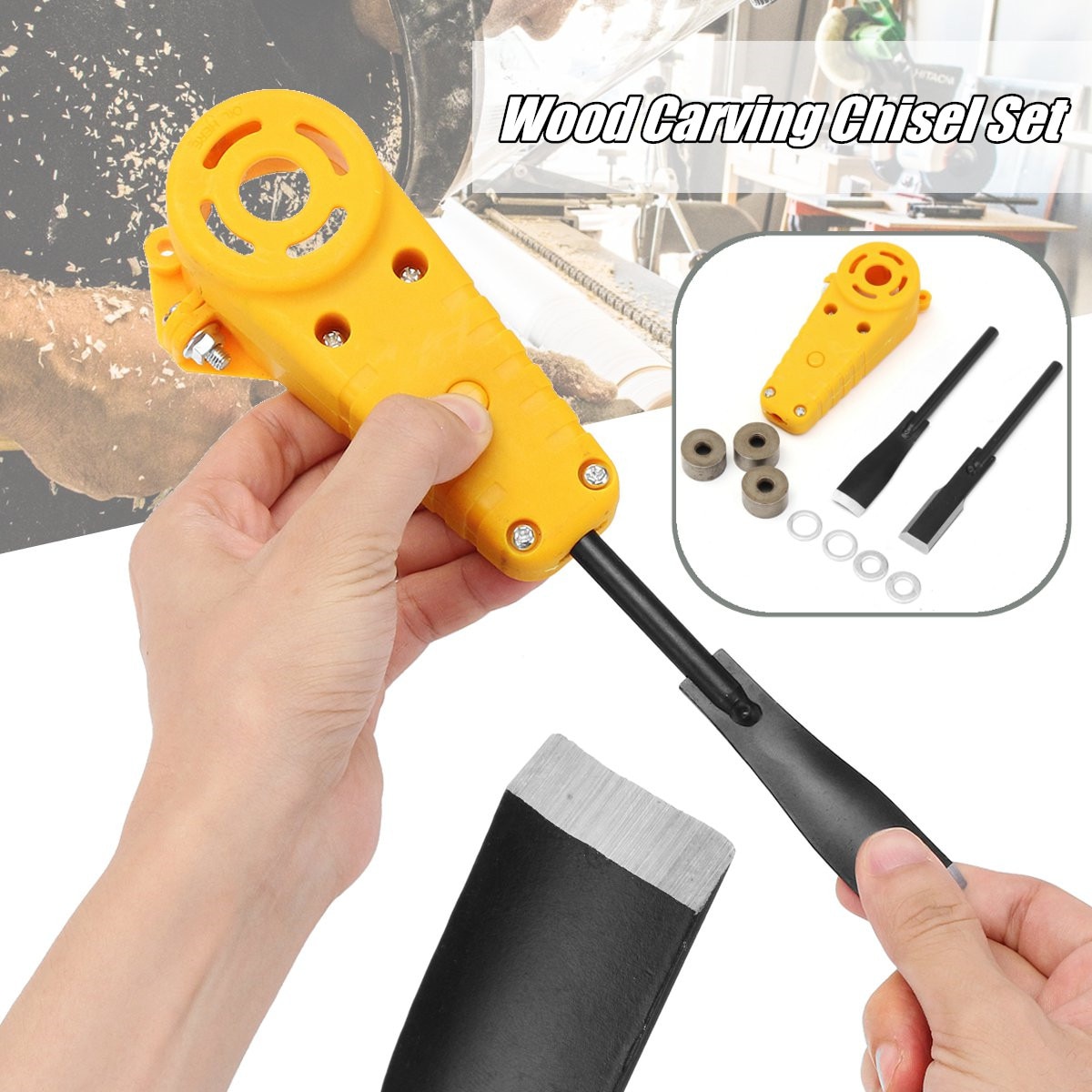 Wood carving chisel set (m10-yellow)