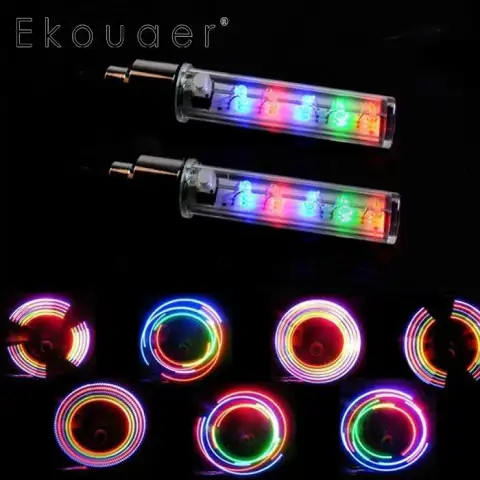 Waterproof Styling Bicycle Decorative Light 5 LEDs Tire Valve