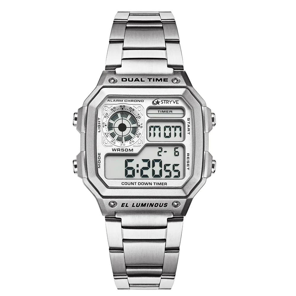 Stryve Brand Square Fashion Digital Led Count Down Clock