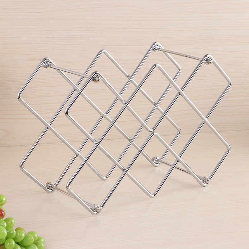 Removable Creative Metal Honeycomb Red Wine Frame Tieyi Wine Frame Hotel Home Soft Decoration Wine Cabinet Arrangements