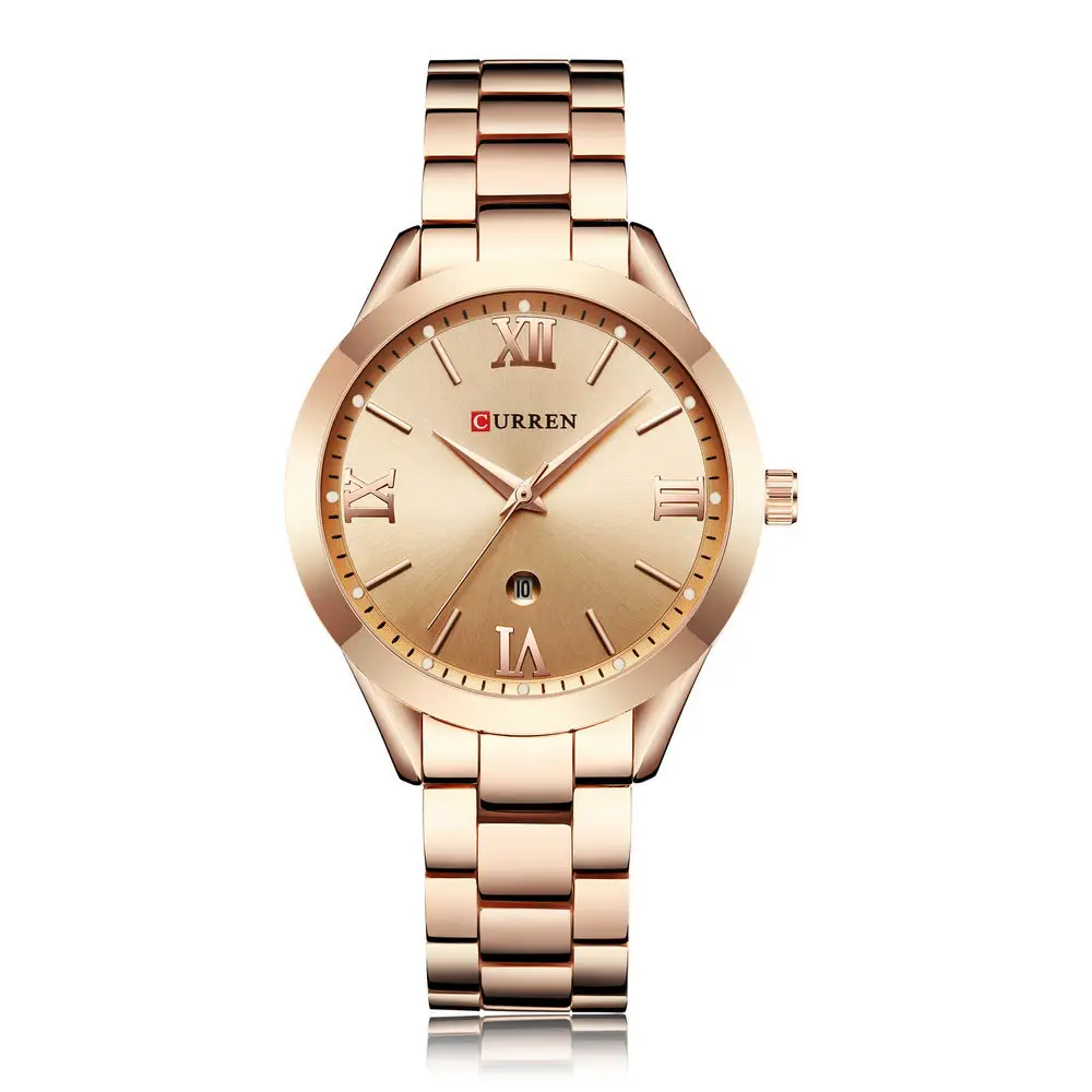 CURREN 9007 Rose Gold Watch Women Quartz