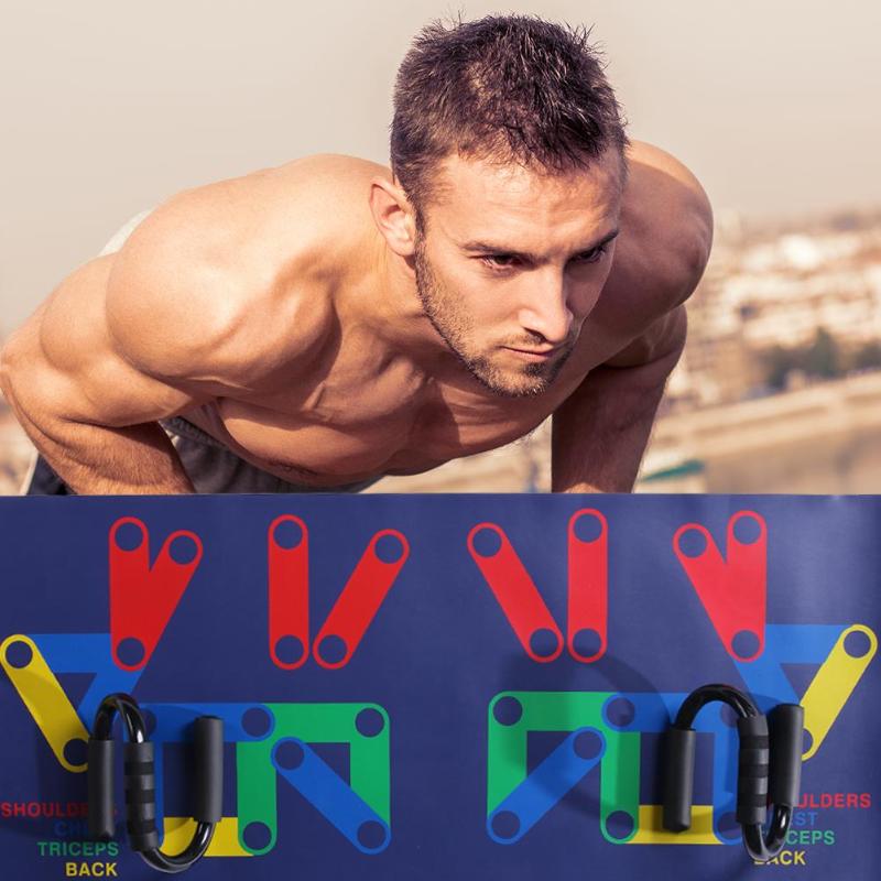 Title 1, 9 in 1 Push Up Rack Trainingsboard ABS Bauchmus...