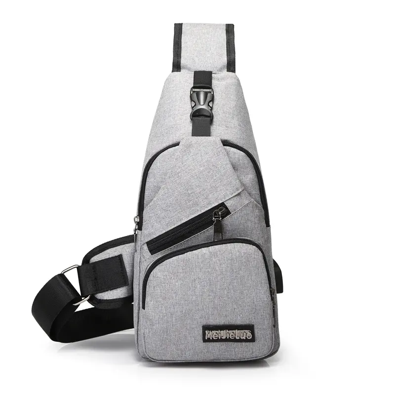 New Shoulder Bag Men's Charging Bag Sports Usb Chest