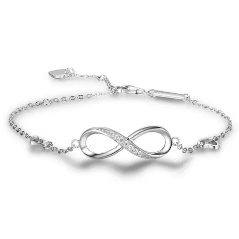 Infinite Love 925 Sterling Silver Bracelets for Women Wedding