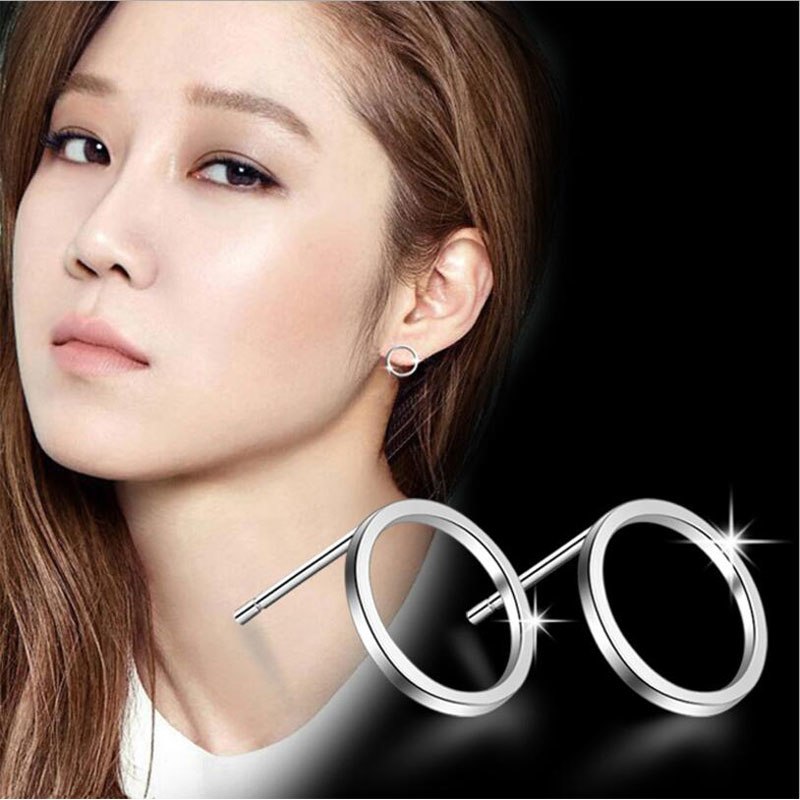 Минималистские серьги-гвоздики Крошечные круглые серьги Контрактные серьги для девочек