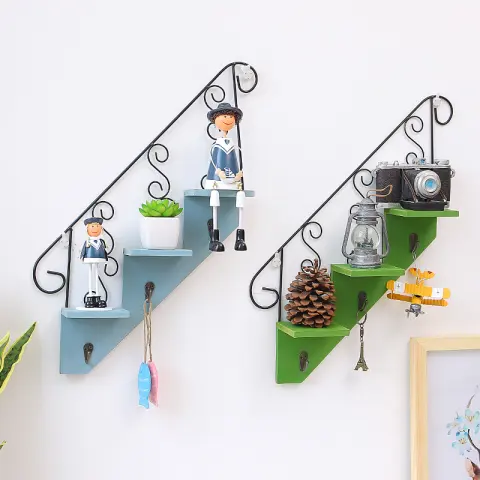 Trapezoidal Hook Wall Decorative Flower Stand Living Room