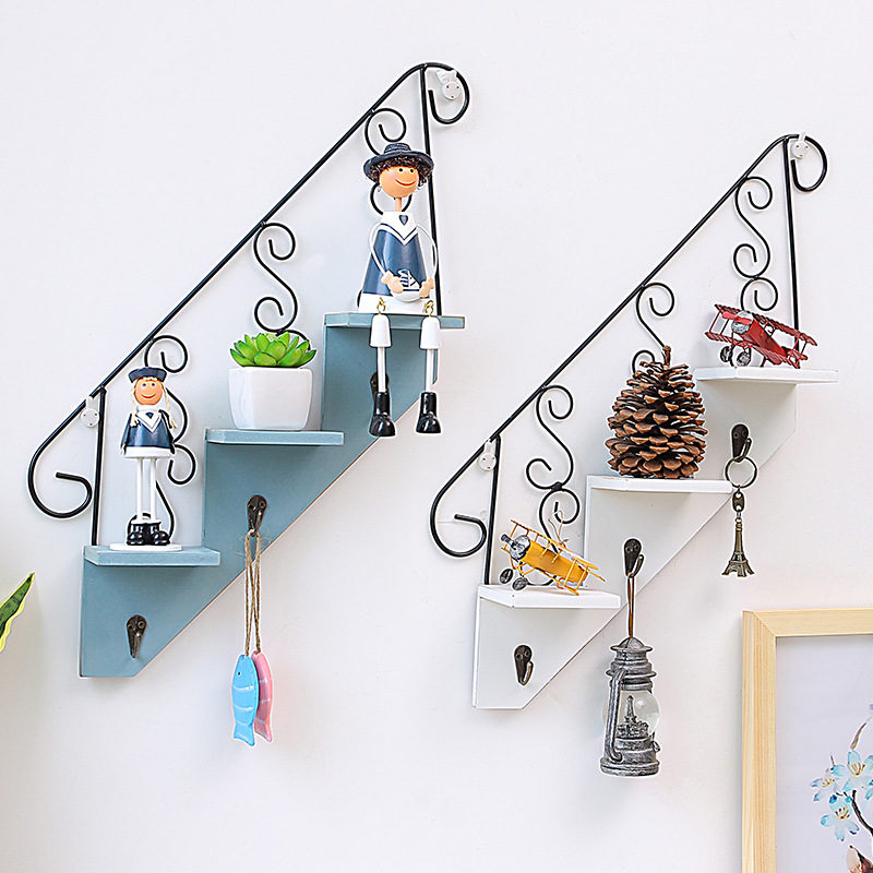 Trapezoidal hook wall decorative flower stand living room wholesale — foto 4