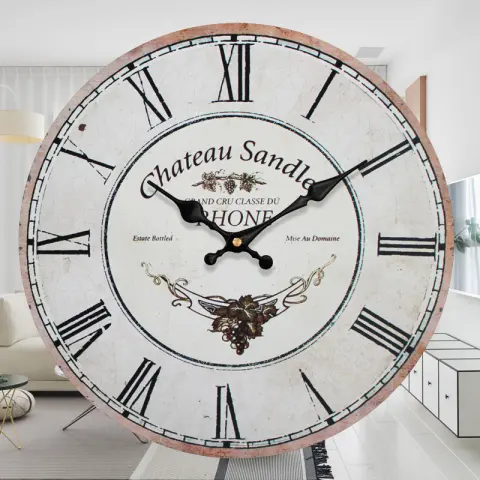 Vintage Clock Fashion Digital Wall
