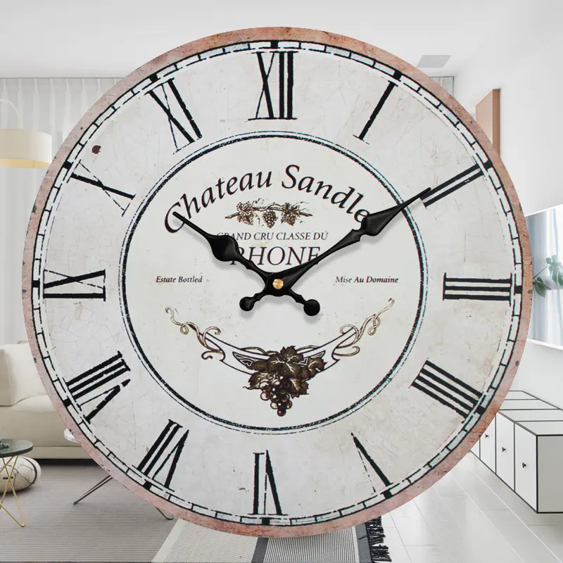 Vintage Clock Fashion Digital Wall