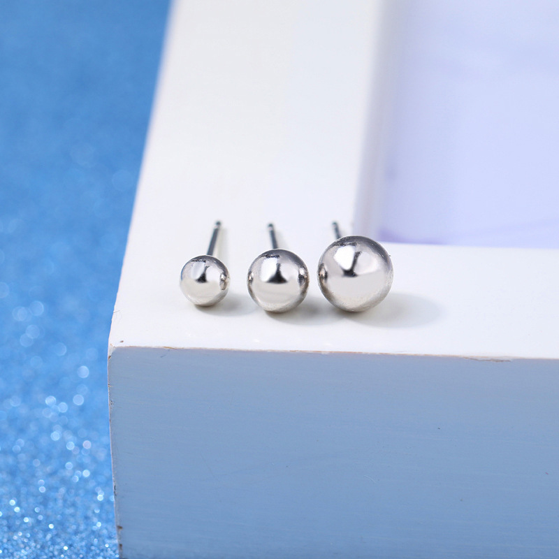 S925 sterling silver beads beads silver earrings