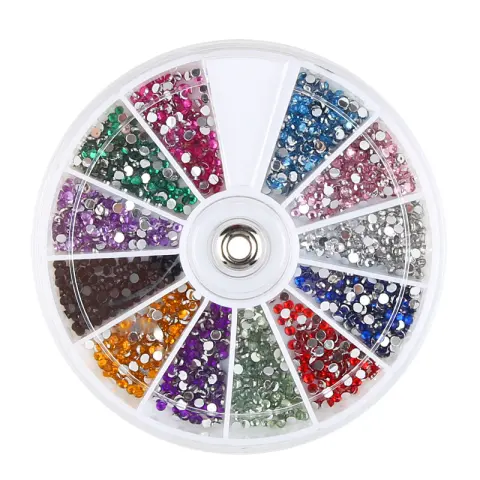 Diamond Fake Nails Domestic Rhinestones 12 Colors