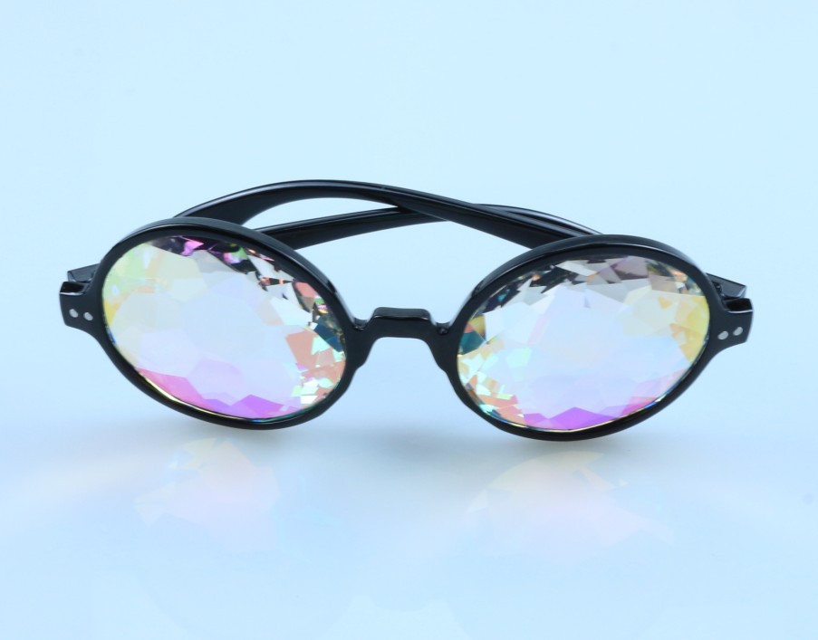 Kaleidoscope color glasses (black)