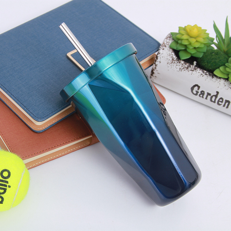 Stainless steel diamond sippy cup portable car car cup