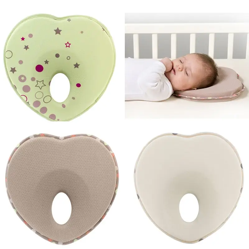 Newborn Infant Anti Roll Pillow Prevent Flat Head Neck