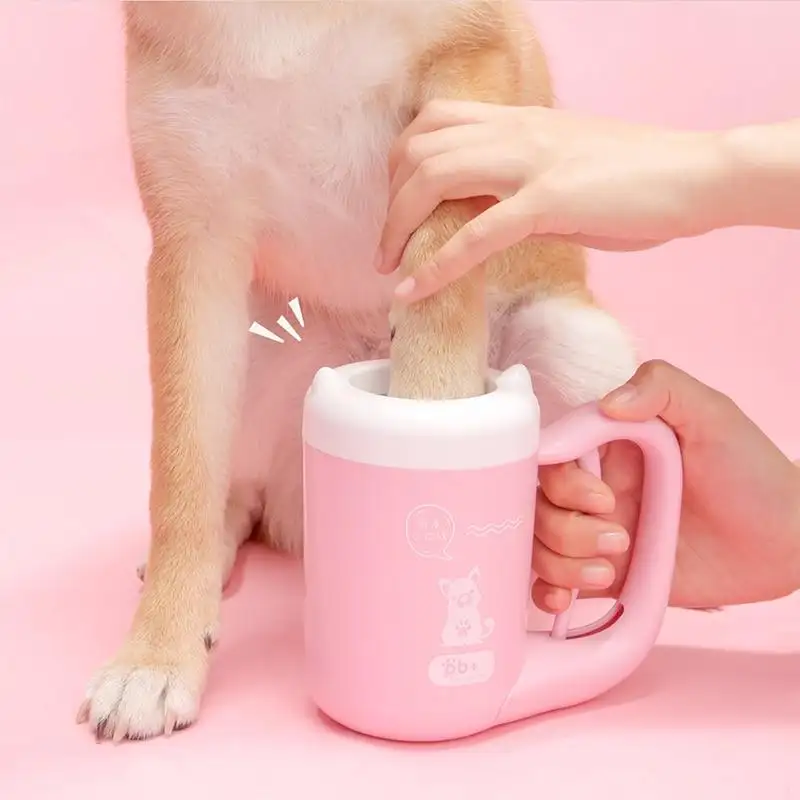 Pet Cat Dog Foot Clean Cup Cleaning Tool Silicone