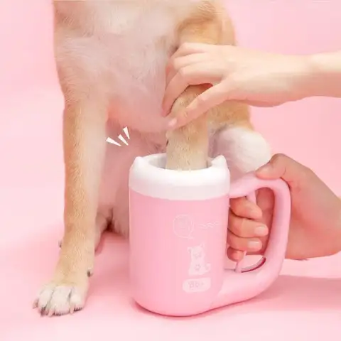 Pet Cat Dog Foot Clean Cup Cleaning Tool Silicone