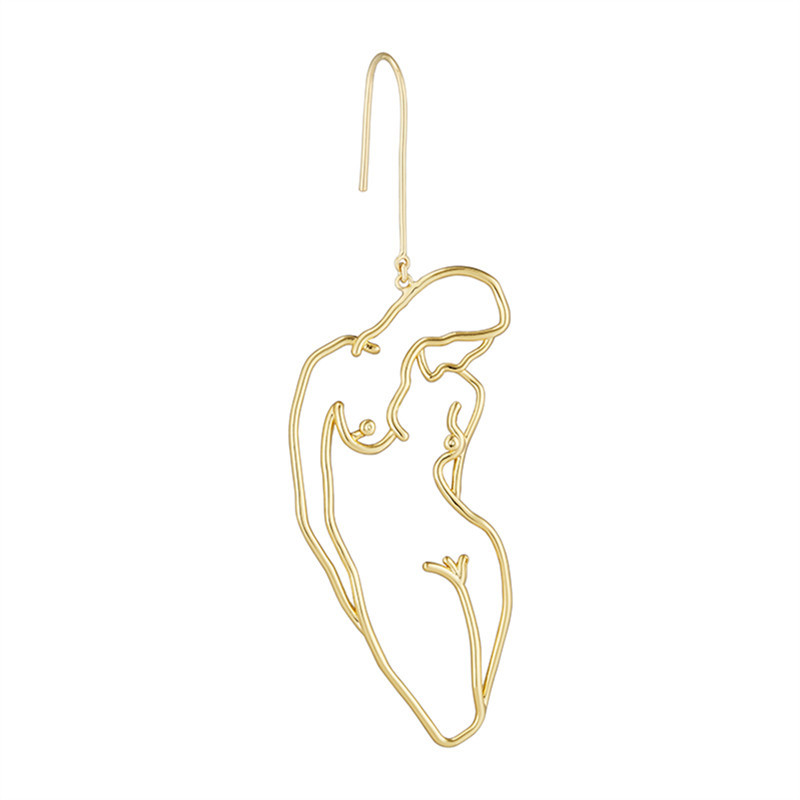 Original design sense classic human earrings female Korean simple wind personality net red ins long earrings