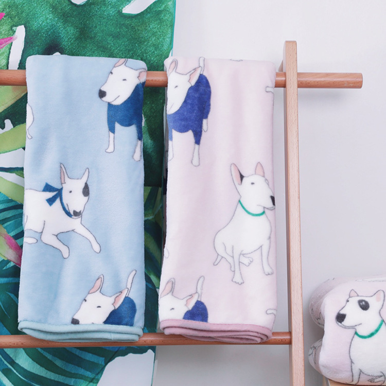 Coral fleece blanket flannel baby blanket cartoon blanket car office knee blanket car inner blanket