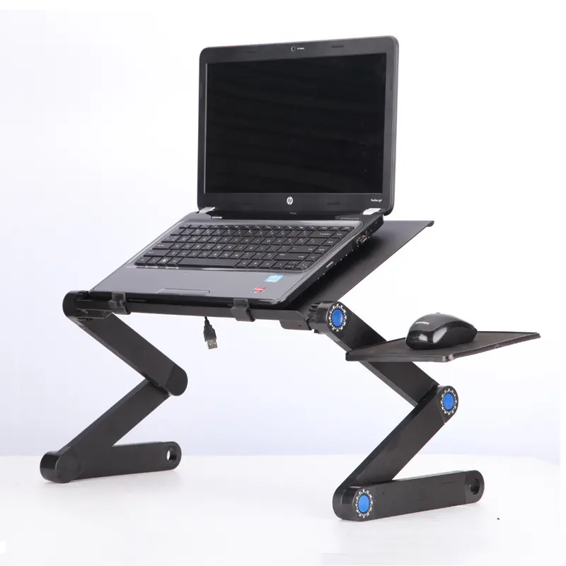 Laptop Table Stand with Adjustable Folding Ergonomic Design Notebook