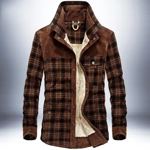 Winter Jacket Men Thicken Warm Fleece Jackets Coats Pure