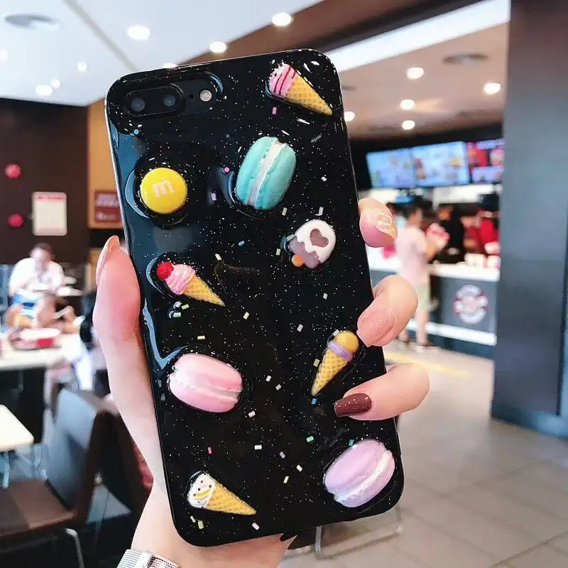 All inclusive anti-fall 6s fashion cartoon luxury macaron 8x personality creative dessert stereo