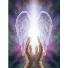 XXL - 5D Diamond Painting - Prayer Hands With Angel Wings - 30X40Cm - View 1