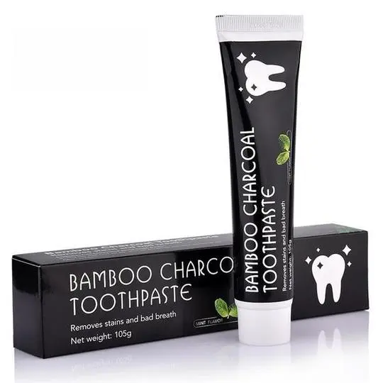 Teeth Whitening Tooth Care Bamboo Natural Activated Charcoal - Black