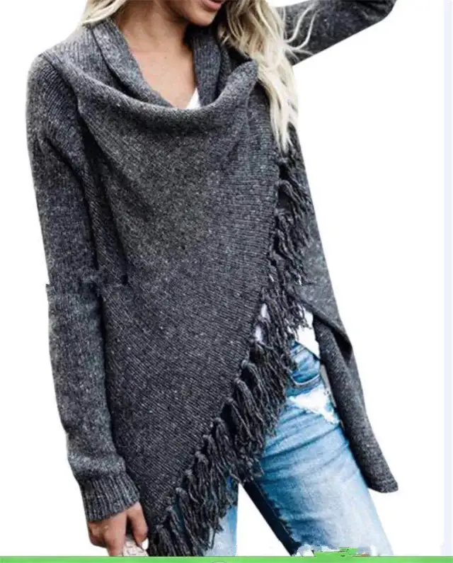 Long Section Slim Fashion Su Slash Jacket Coat Grey - Shop at LoveMi