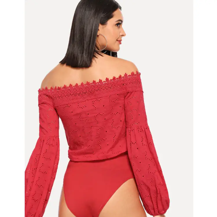 Lace coverall lace lace one-piece shirt