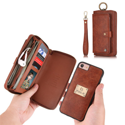 Compatible with Apple, Multifunctional fashion zipper bag iPhoneX phone case