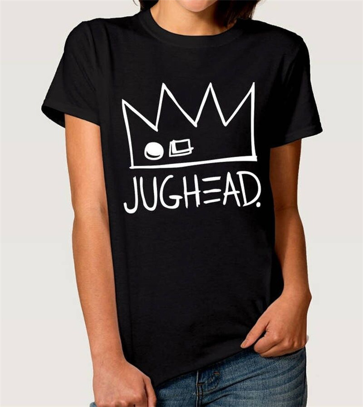 Printed T-shirt versatile base cotton short sleeve