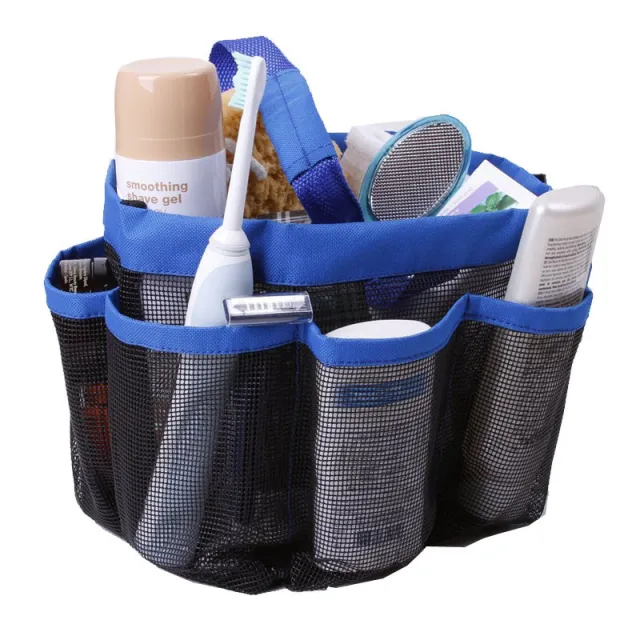 Mesh bathroom storage bag Blue - Shop at LoveMi