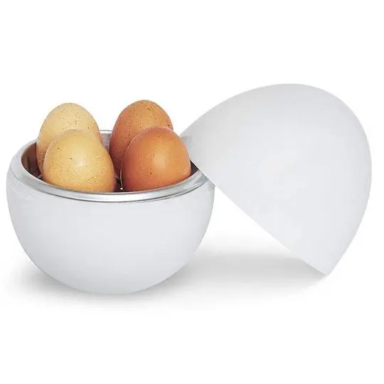 Stylish cute mini egg cooker mini microwave cooker - White