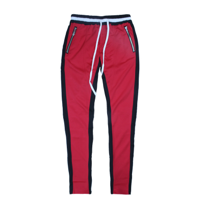 The fifth season 1987 limited edition Boston green retro sports inside zipper slim casual trousers
