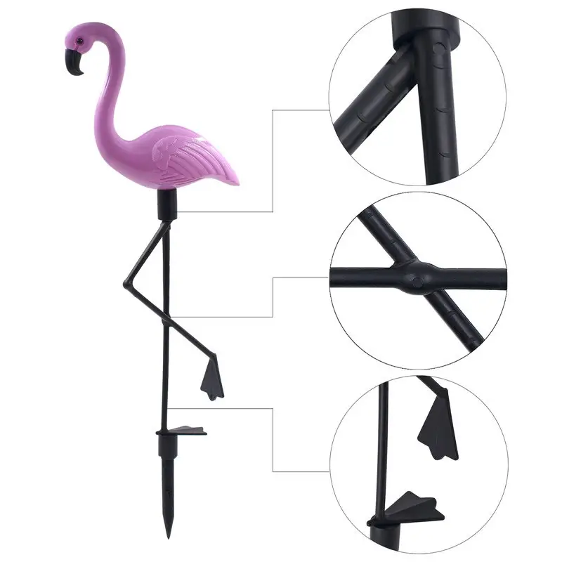 Flamingo Lawn Solar Lamp, Garden Light Yard