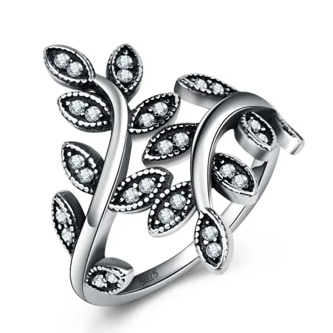 Tree of Life Rings Black Vintage