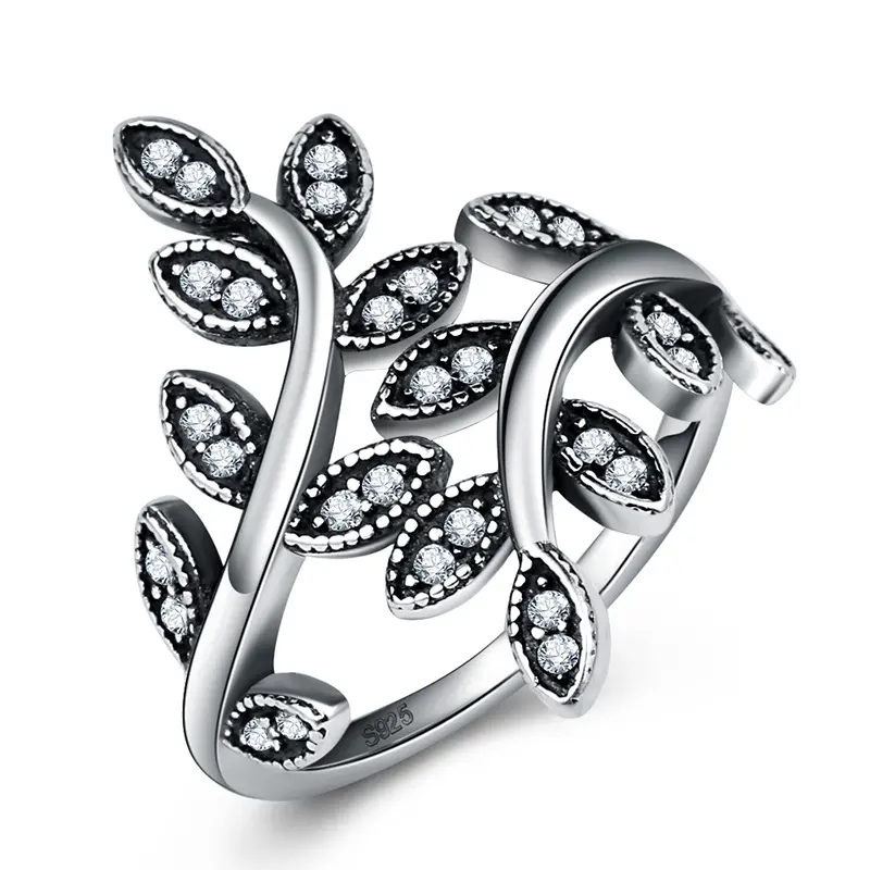 Tree of Life Rings Black Vintage