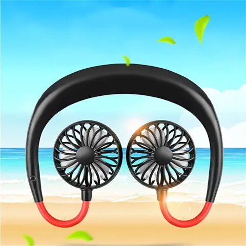 Charging Portable Lazy Fan Student Desktop Fan Hanging Neck