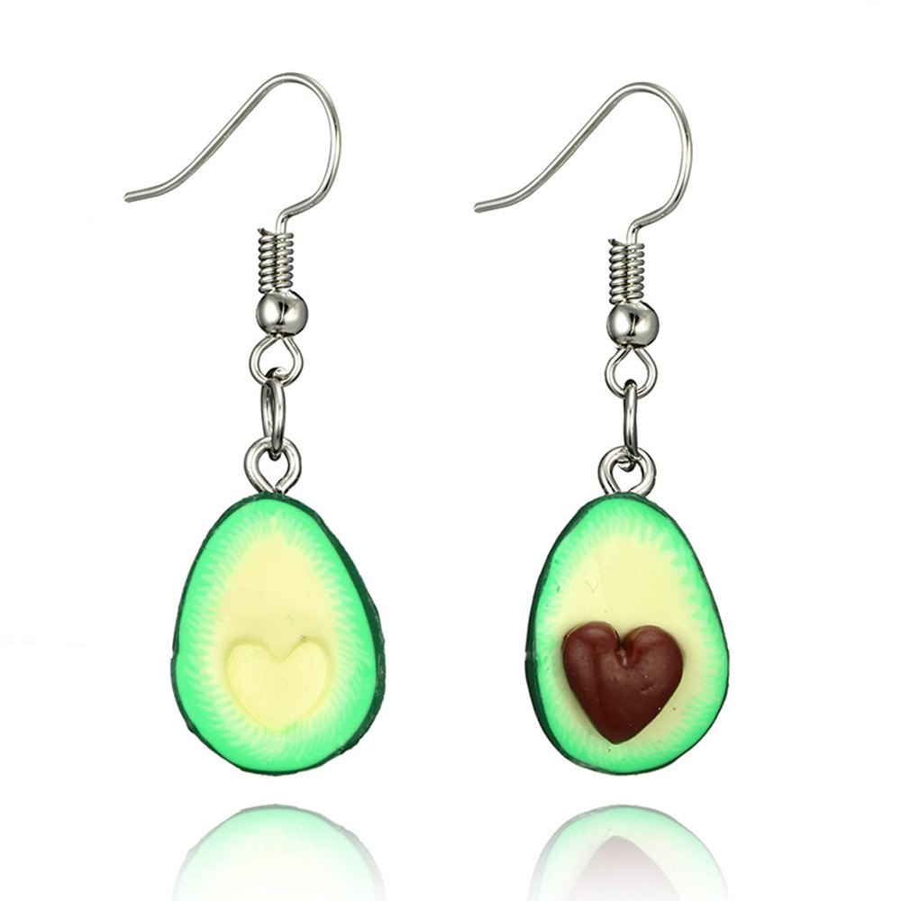 Women Food Green Avocado Friendship Jewelry VINTAGE EARRINGS Gifts For