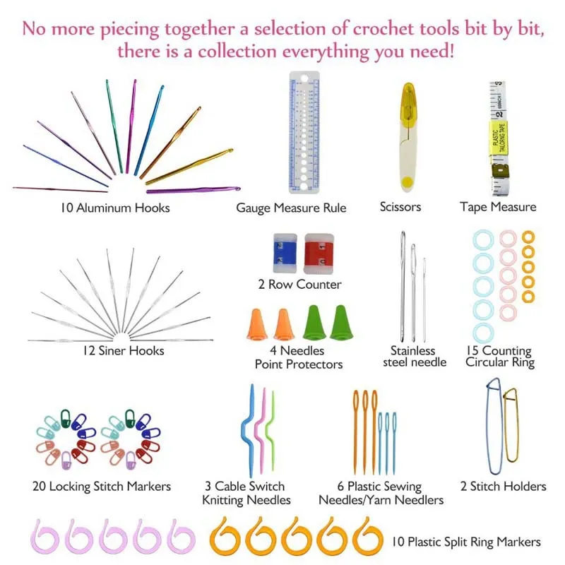 Household crochet set wool crochet tool – image 2