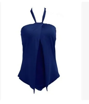Halter jumpsuit swimsuit - Blue